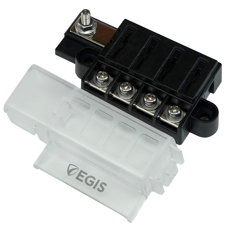 Egis Mobile Electric RT Fuse Block, 4-Circuit, 100A Max, Marine-Grade