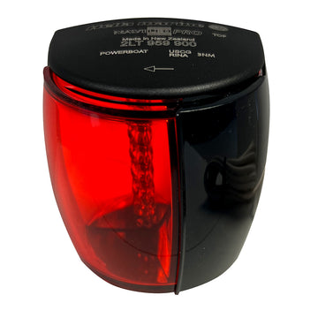 Hella Marine NaviLED PRO Port Navigation Lamp, Black, 3NM – IP67 Certified