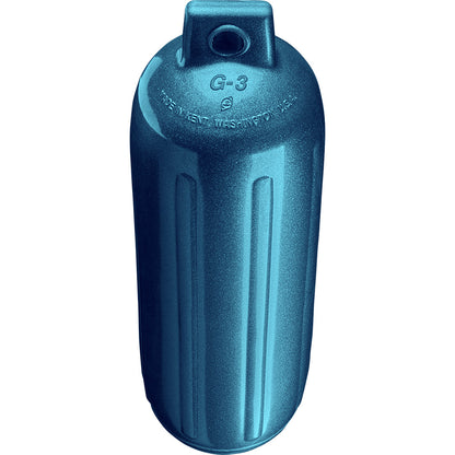Polyform U.S. G-3 Twin Eye Boat Fender, 5.5" x 19" – Metallic Blue, Made in USA