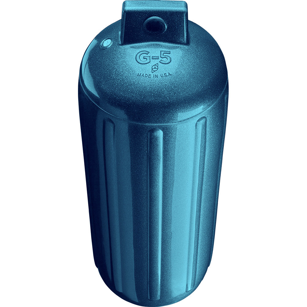Polyform U.S. G-5 Twin Eye Boat Fender, 8.8" x 26.8" – Metallic Blue