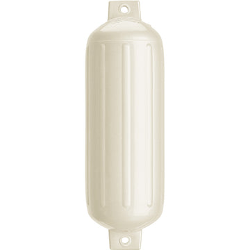 Polyform U.S. G-5 Twin-Eye Boat Fender, 8.8" x 26.8" – Metallic White