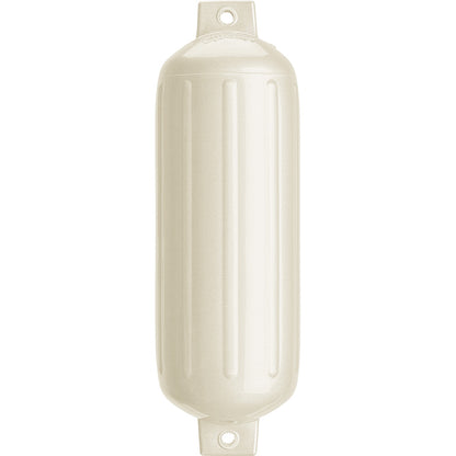 Polyform U.S. G-5 Twin-Eye Boat Fender, 8.8" x 26.8" – Metallic White