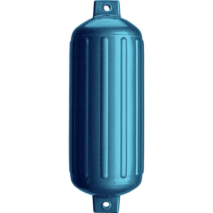 Polyform G-6 Twin-Eye Boat Fender, 11" x 30" Metallic Blue, for 35-40' Boats