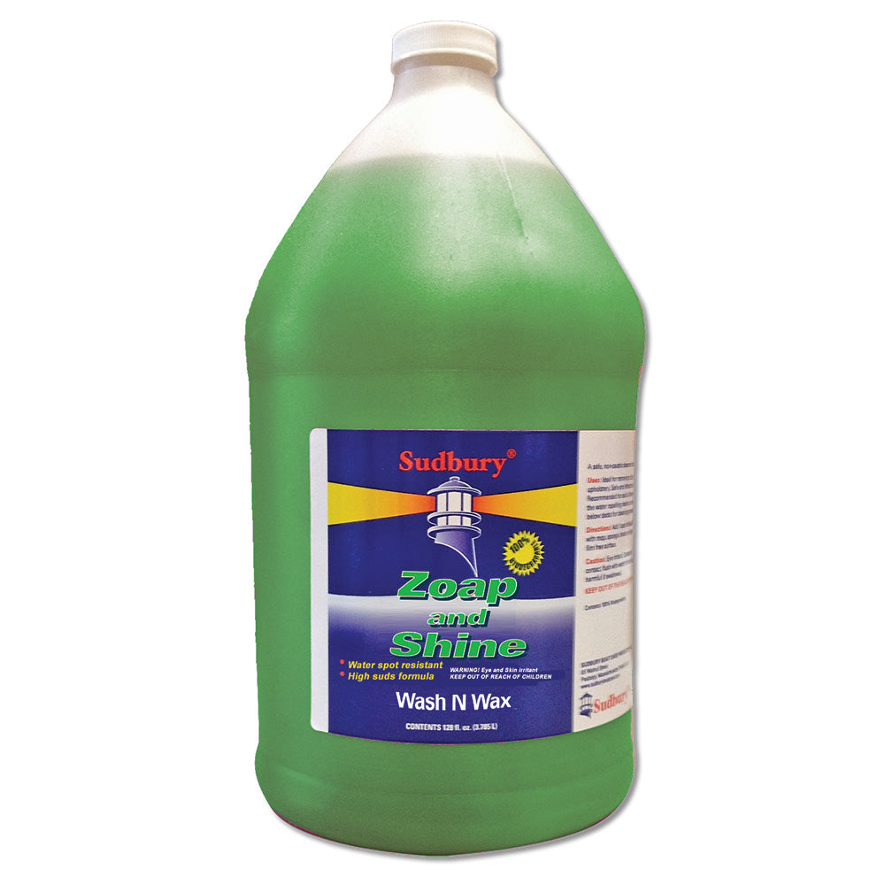 Sudbury Zoap & Shine, Gallon - Marine Cleaner & Wax