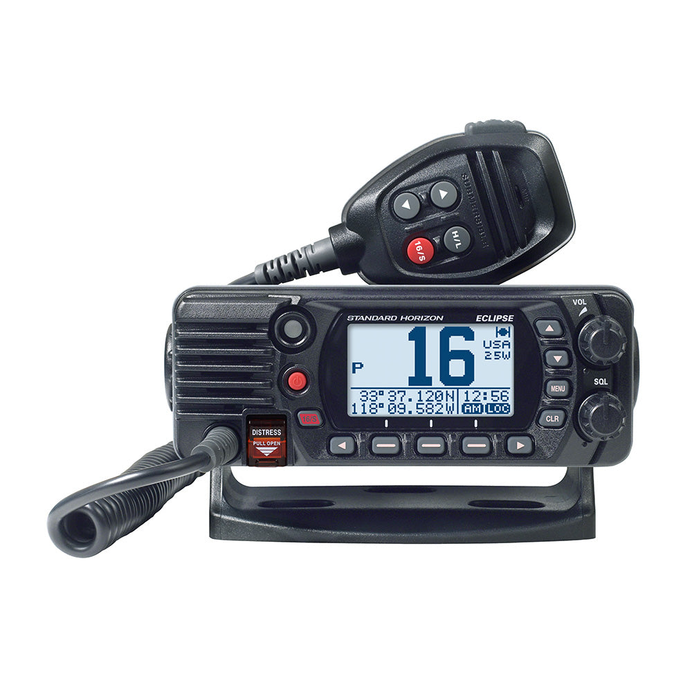 Standard Horizon Eclipse GX1410GB Fixed Mount VHF/GPS Radio, Black