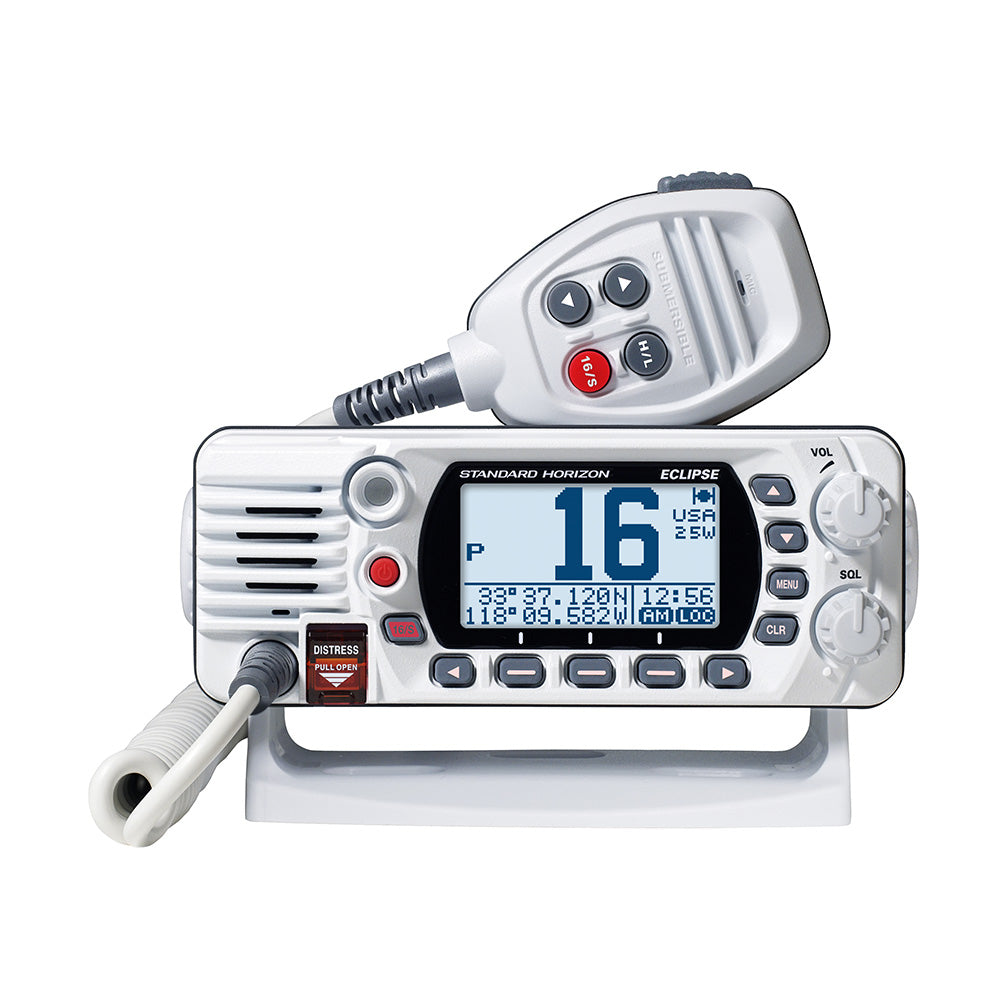 Standard Horizon GX1410GW Eclipse Series 25W Fixed Mount VHF/GPS, White