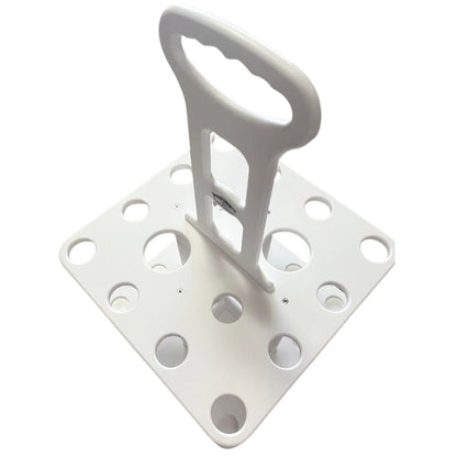 Deep Blue Marine V-12 Polymer Rod Rack, Holds 12 Rods – Marine-Grade Starboard