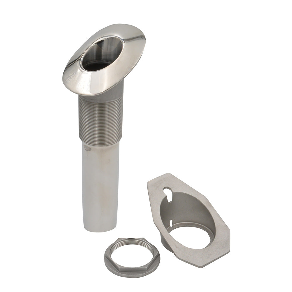 C.E. Smith Screwless Flush Mount Rod Holder, 30° Tilt, 316L Stainless Steel