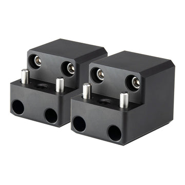 PTM Watersports 4-Bolt Billet Aluminum Board Rack Mounts, Black – Pair