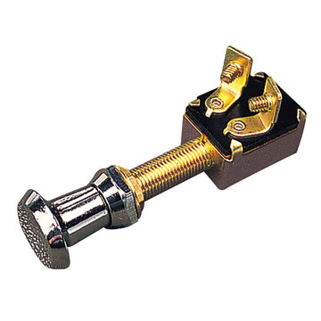 Sea-Dog Two-Position On-Off Push-Pull Switch, 15A 12V Stamped Brass