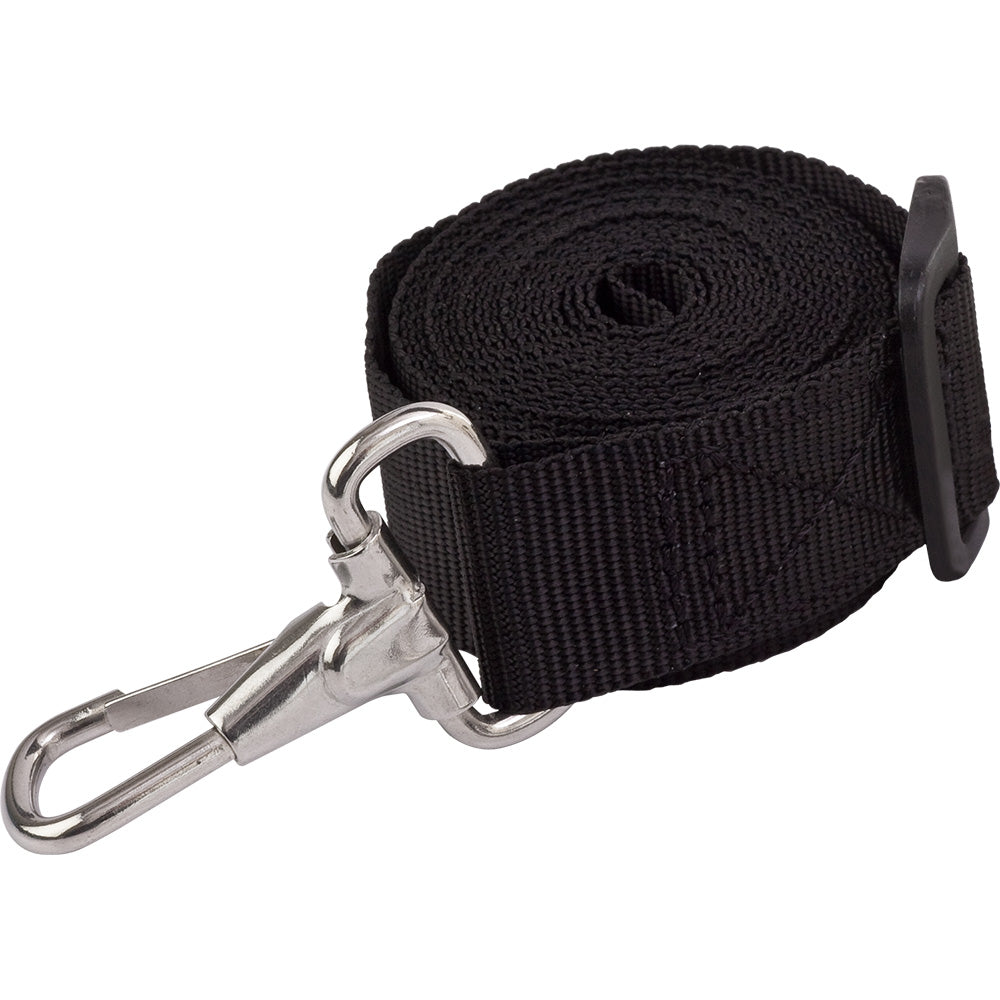 Sea-Dog Bimini Strap, Black Nylon Webbing/Stainless Steel, 8-Foot