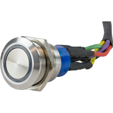 Sea-Dog Formed 304 Stainless Steel LED Push Button On/Off Switch, 10-24VDC