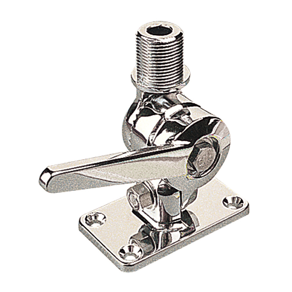 Sea-Dog Adjustable Antenna Base, Chrome-Plated Die-Cast Zinc