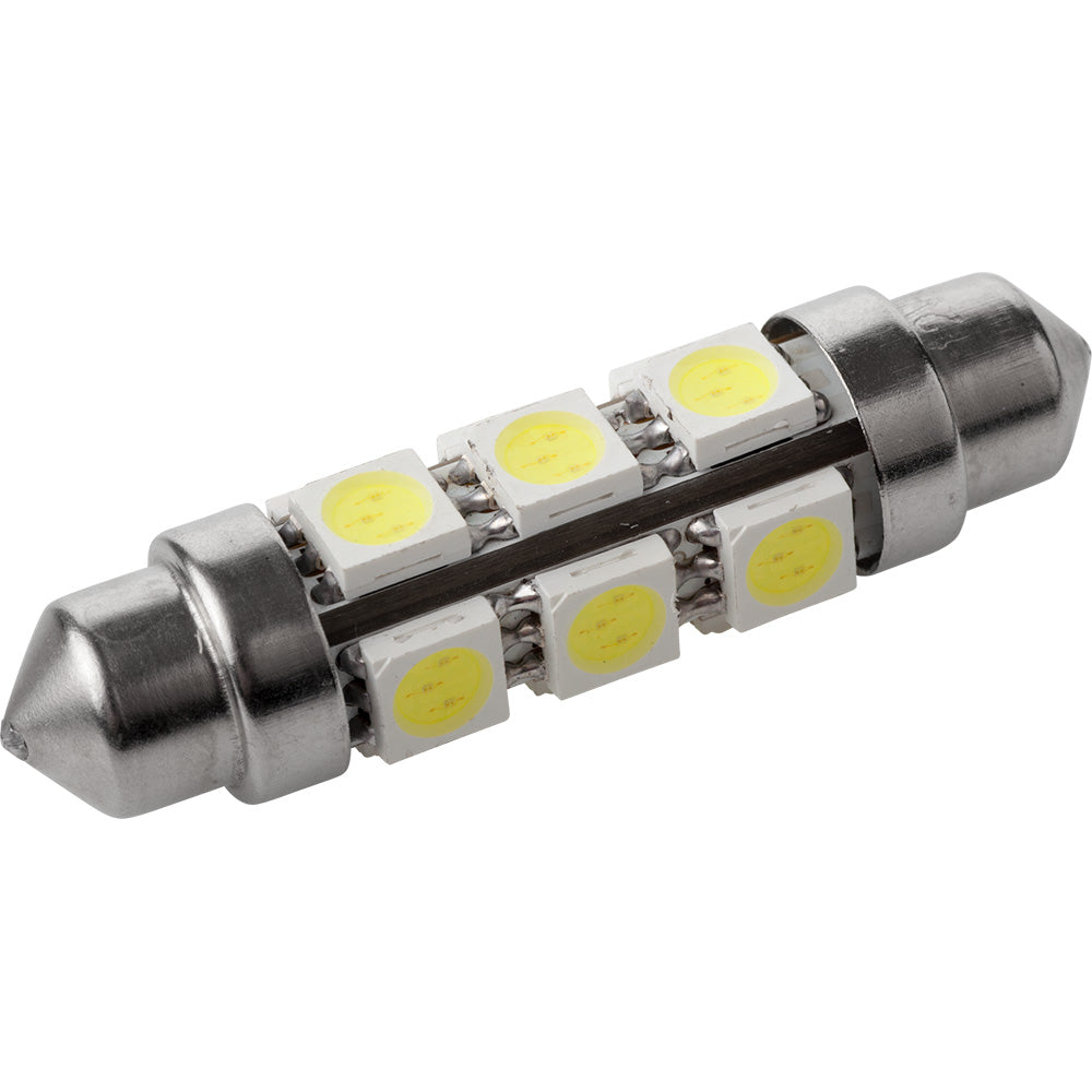 Sea-Dog All Around LED Festoon, 12.8V, Nickel-Plated Brass