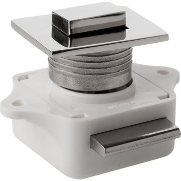 Sea-Dog Square Push Button Rim Latch, 304 Stainless Steel/Plastic Housing