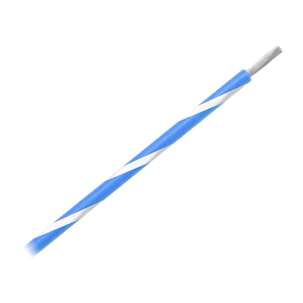 Pacer 14 AWG Marine Wire, 500 ft. Spool, Blue with White Stripe