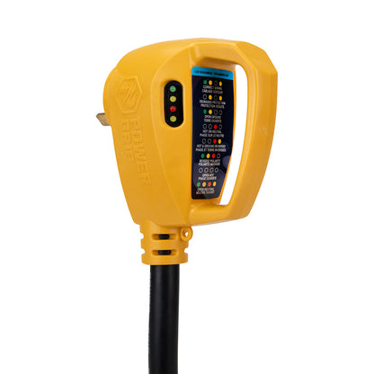 Camco Power Grip RV Circuit Analyzer Dogbone, 30A Male to 50A Female, 18-inch