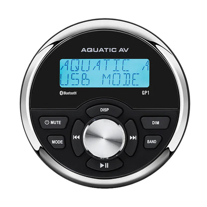 Aquatic AV GP1 Gauge Marine Stereo, Bluetooth, DAB+, IP65 Rated