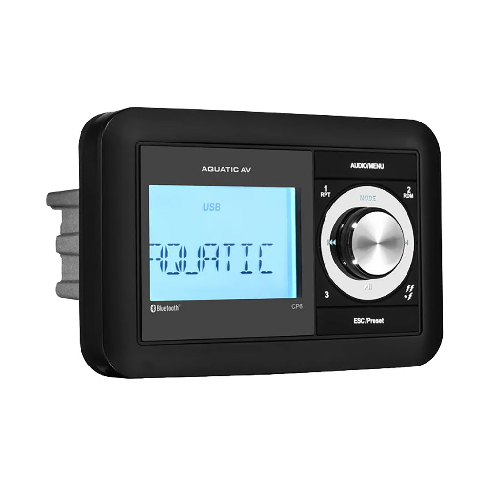 Aquatic AV CP6 Compact Waterproof Marine Stereo, 288W, Bluetooth, IP65