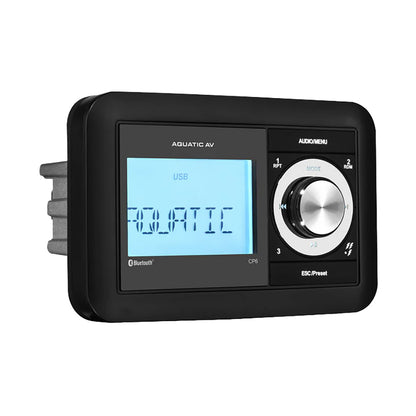 Aquatic AV CP6 Compact Waterproof Marine Stereo, 288W, Bluetooth, IP65