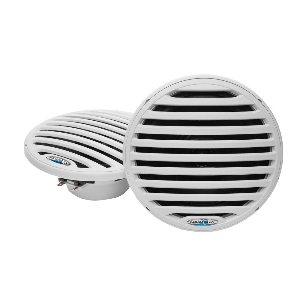 Aquatic AV EC121 6.5" Waterproof Marine Speakers, White Pair