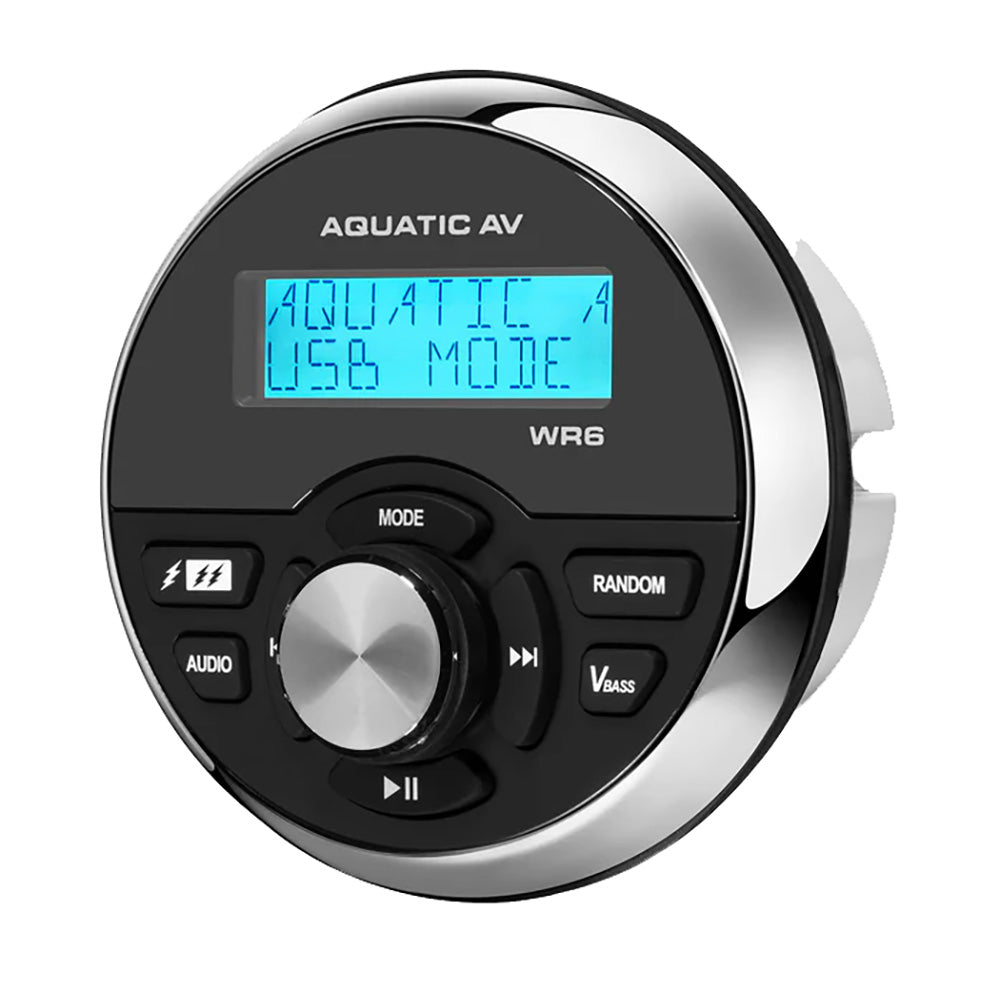 Aquatic AV WR6 Wired Remote Control, 2-Way Communication, IP65 Marine Rated