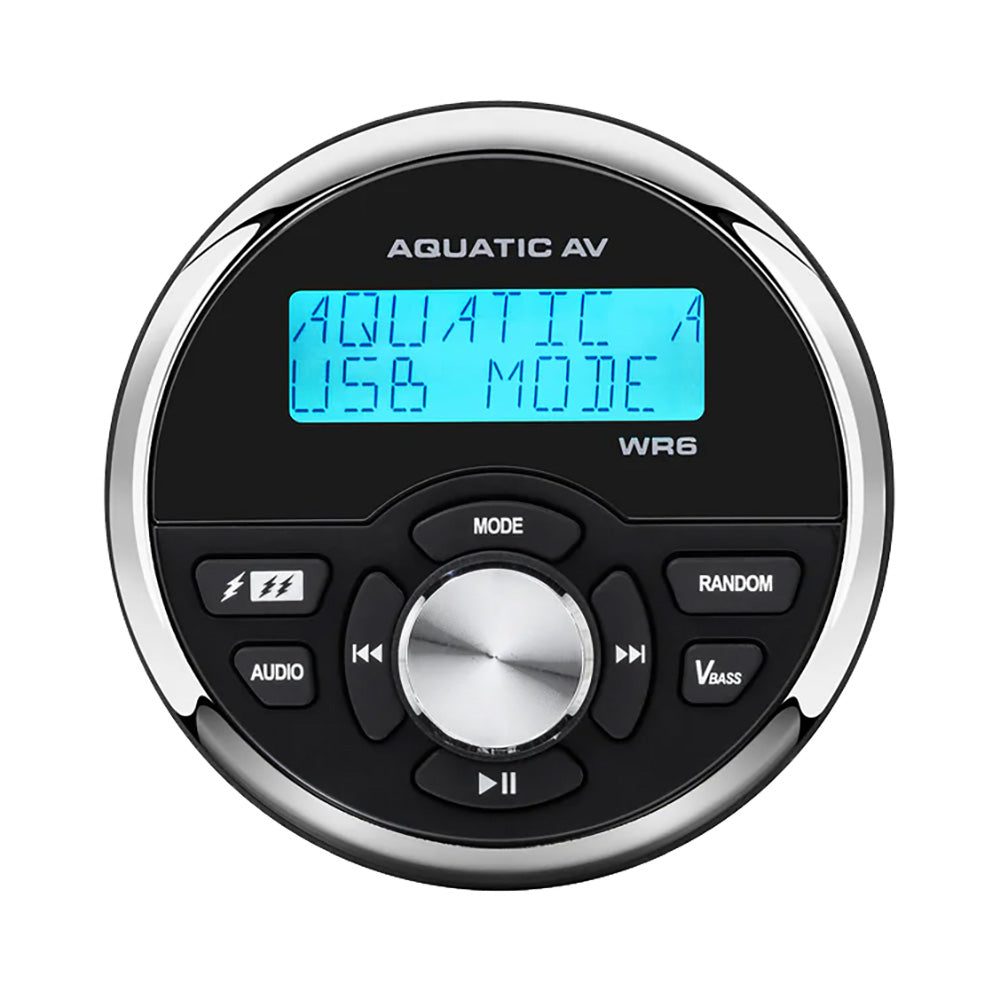 Aquatic AV WR6 Wired Remote Control, 2-Way Communication, IP65 Marine Rated
