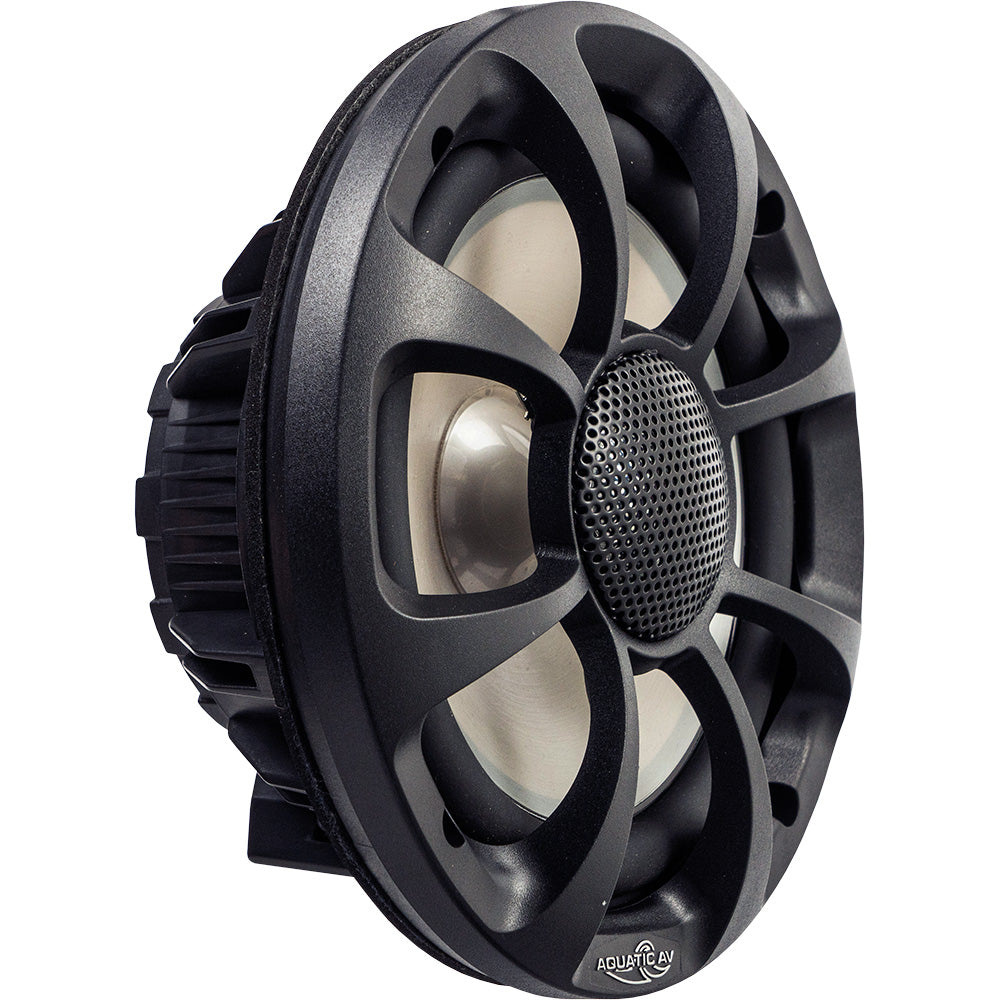 Aquatic AV 6.5" PRO Sport Speakers with RGB Illumination - Black, 120W