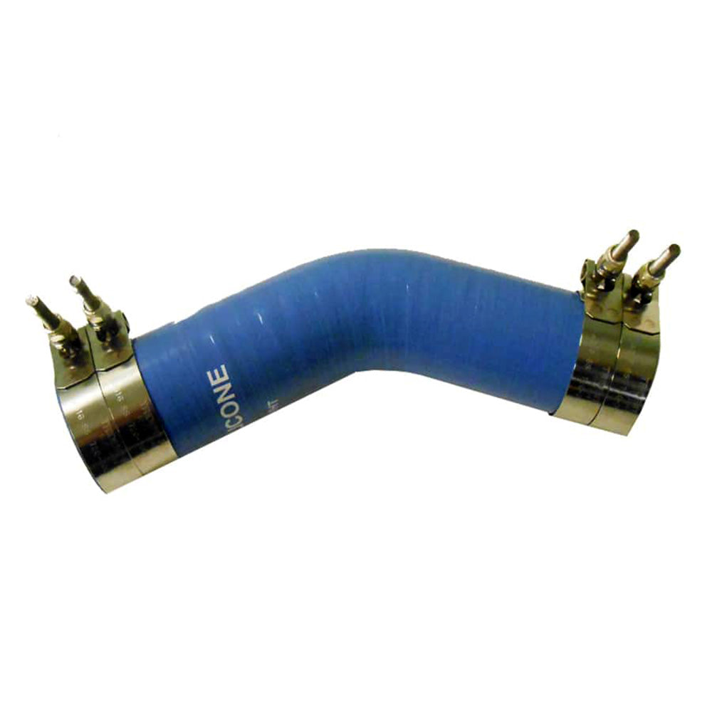 Trident Marine 240V 2.5" Blue Silicone Wet Exhaust Elbow - SAE J2006