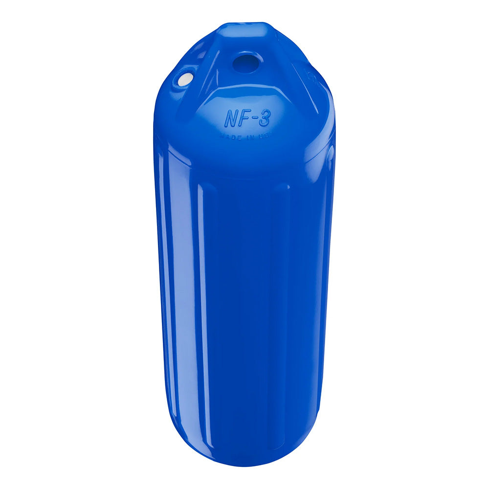 Polyform U.S. NF-3 Heavy-Duty Twin Eye Fender, 5.6" x 19" - Blue, Made in USA