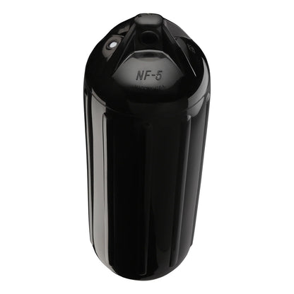 Polyform U.S. NF-5 Heavy-Duty Twin Eye Boat Fender, 8.9 in. x 26.8 in., Black