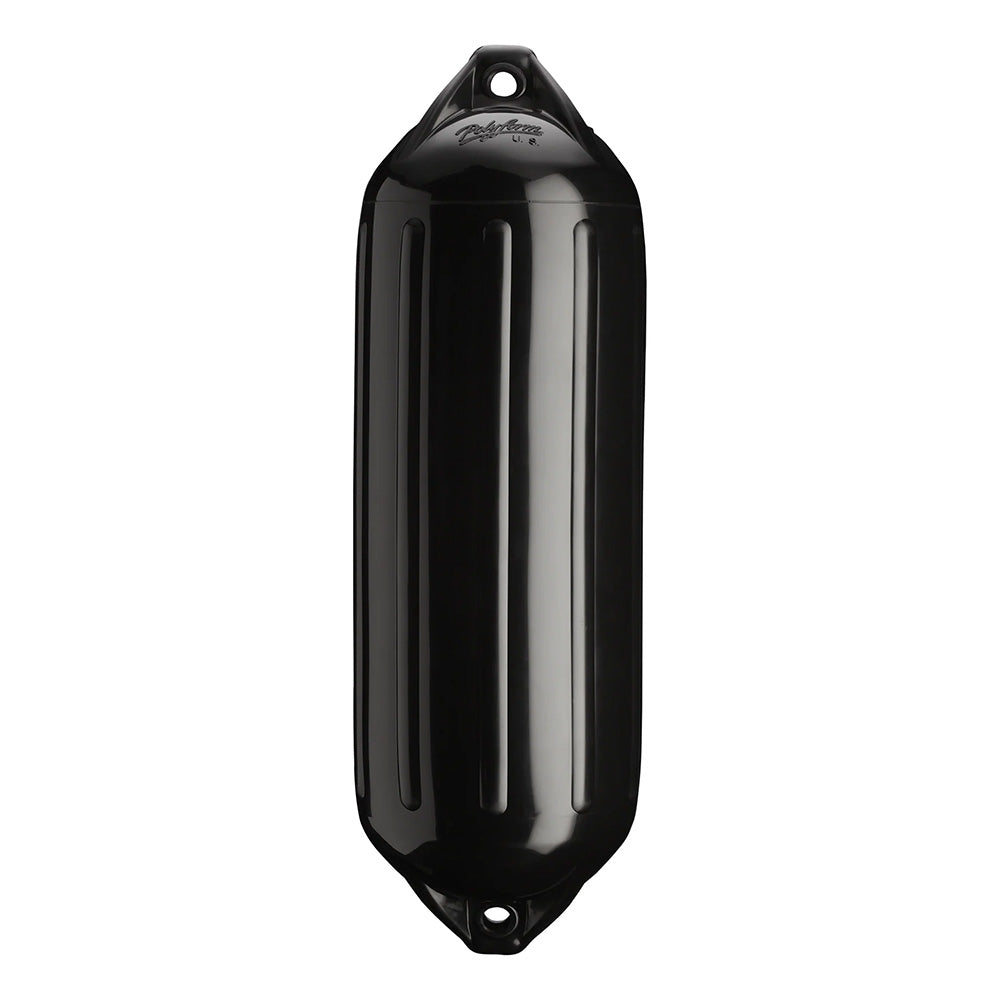 Polyform U.S. NF-5 Heavy-Duty Twin Eye Boat Fender, 8.9 in. x 26.8 in., Black