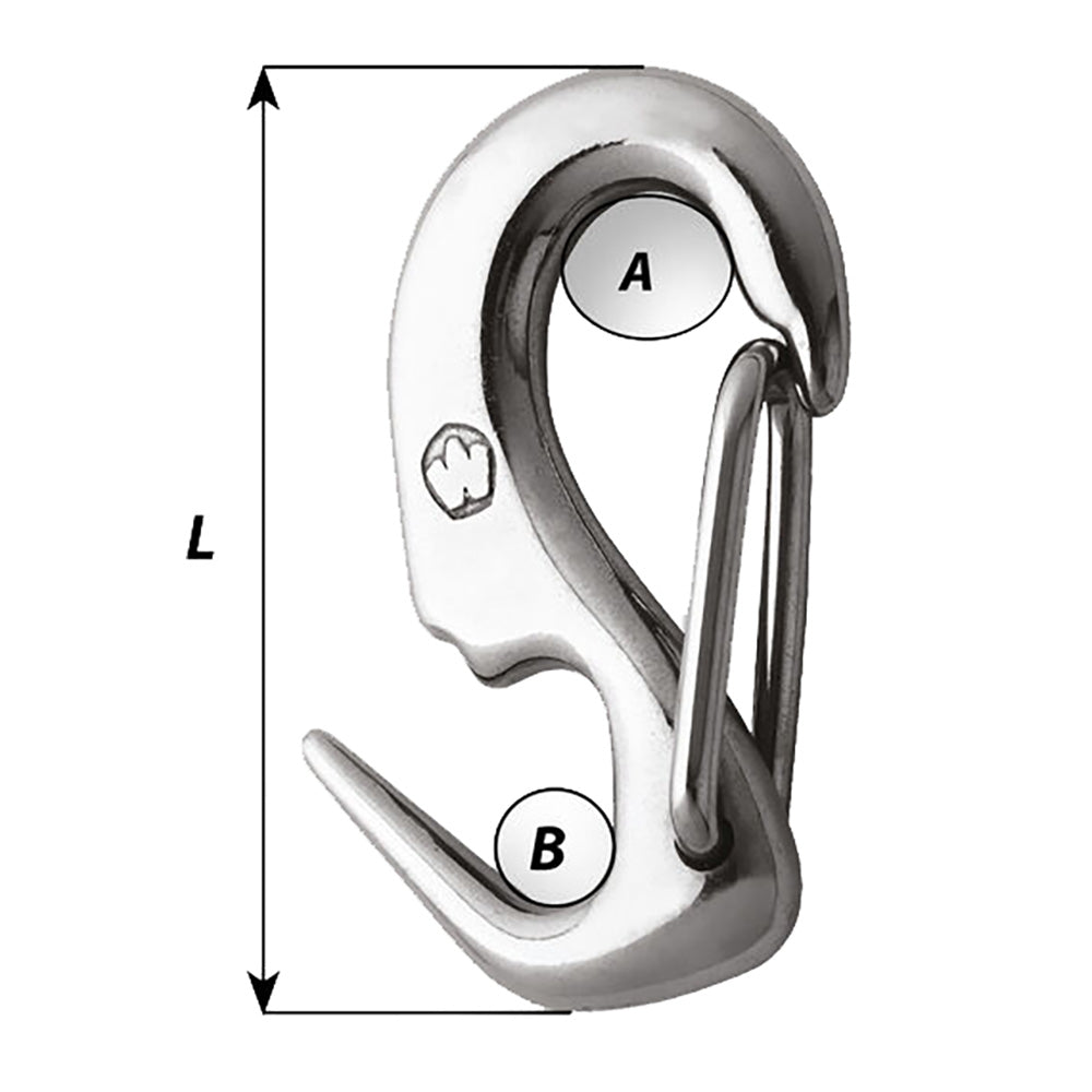 Wichard 5/16 Stainless Steel Sail Snap, 110mm – Forged 316L