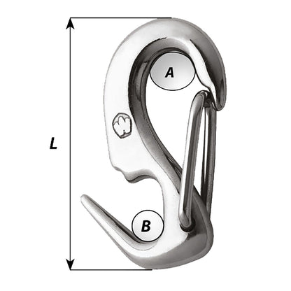 Wichard 5/16 Stainless Steel Sail Snap, 110mm – Forged 316L