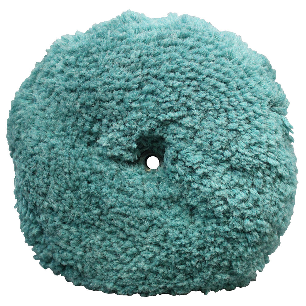 Presta Green Double-Sided Wool Light Cutting/Polish Pad, 9-inch