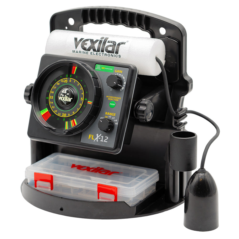 Vexilar FLX-12 Pro Pack II Ice Fishing System with 12 Degree Ice Ducer