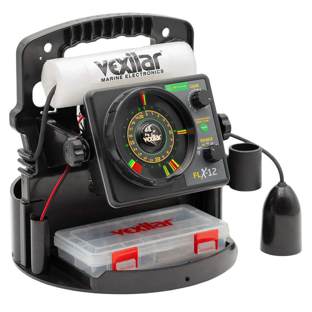 Vexilar FLX-12 Pro Pack II Ice Fishing System with 12 Degree Ice Ducer