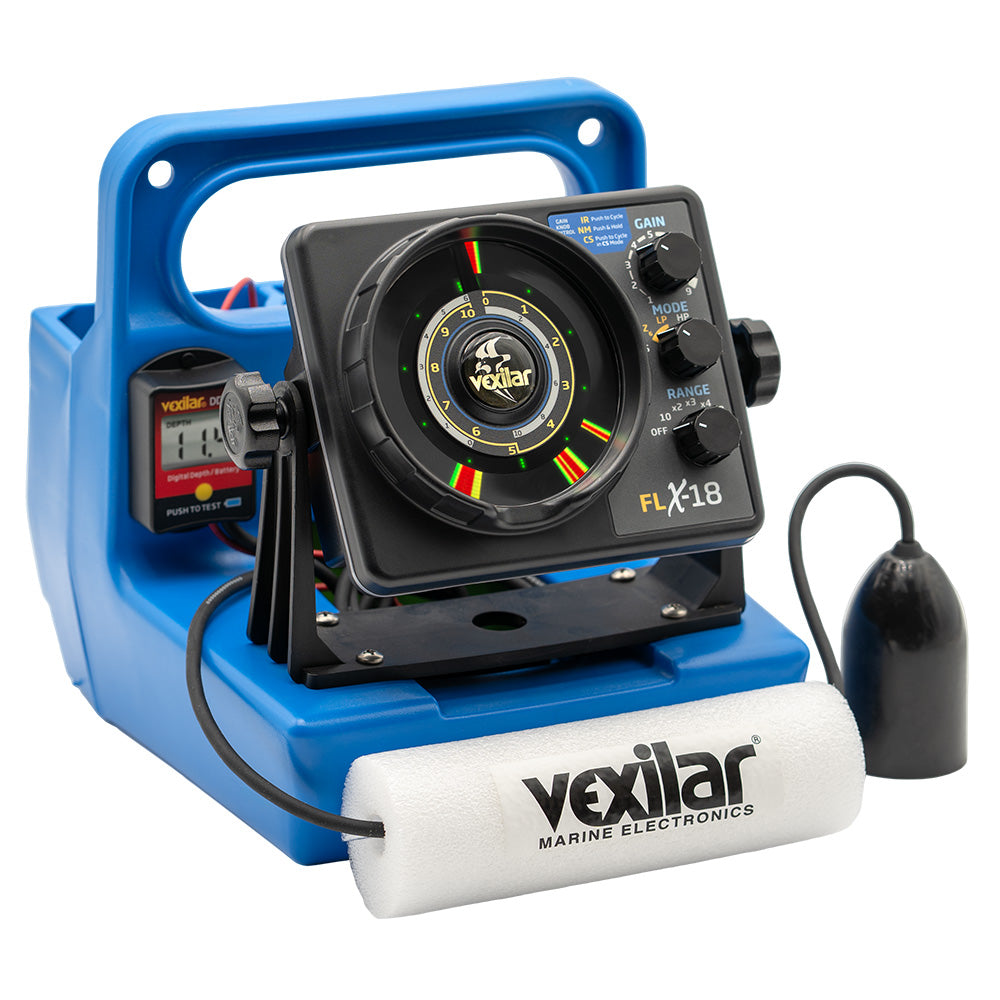 Vexilar FLX-18 Genz Pack with 12-Degree Ice-Ducer and DD-100