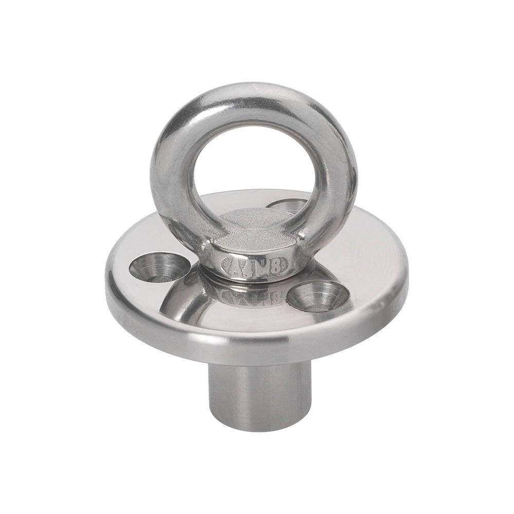 Barton Marine Flush-Mount Deck Plate - M8 Eye & Blanking Plug