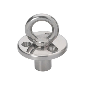 Barton Marine Flush-Mount Deck Plate - M8 Eye & Blanking Plug