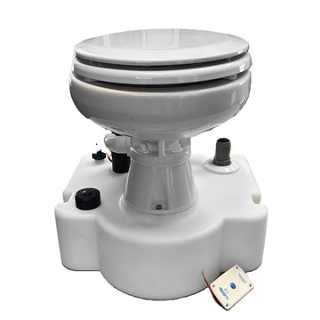 Albin Group Voyager Electric Toilet System, 12V – 8-Gallon Capacity