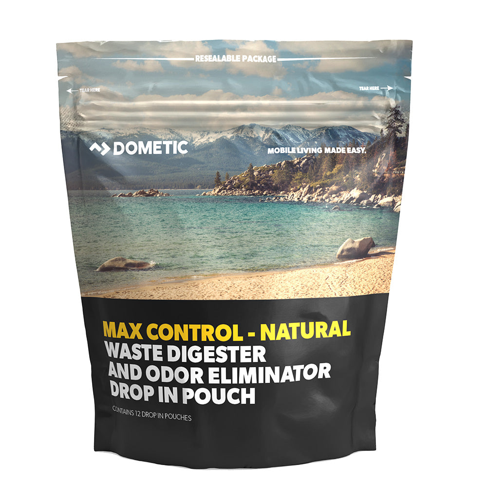 Dometic Max Control Waste Digester & Odor Eliminator, 12-Pack, CA Compliant