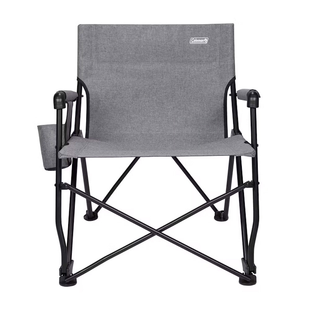 Coleman Forester Series Deck Chair, Grey – 250 lb Capacity, Durable Polyester