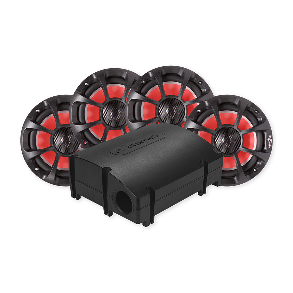 Aquatic AV PRO Sport Platinum Kit, 6.5" IP65 Speakers & 288W Bluetooth Subwoofer