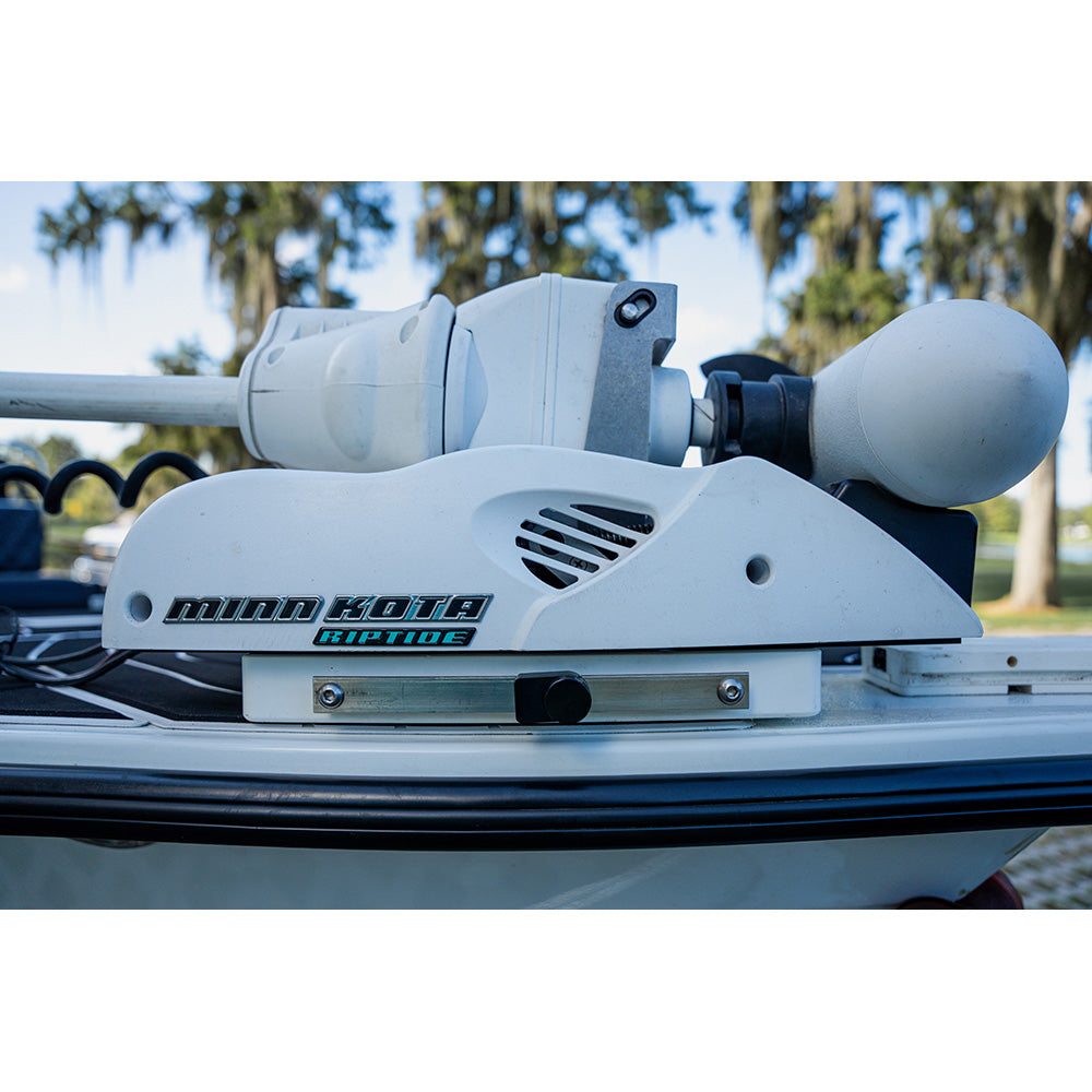 Secure Outdoors Elite Lock - Single - Minn Kota QRB - Silver