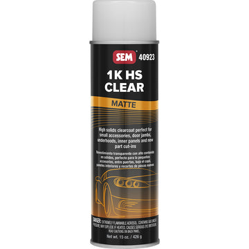 SEM 1K HS Clear Coat Aerosol, Matte Finish, 20 oz.