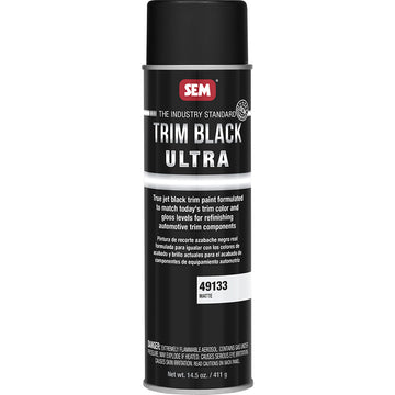 SEM Trim Black Ultra Matte Black Trim Paint, 20 oz. Aerosol, MPN 49133