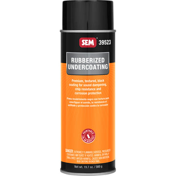 SEM Rubberized Paintable Undercoating, Black, 24 oz Aerosol