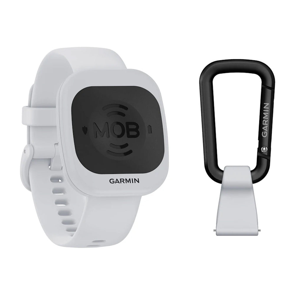 Garmin MOB Tag with White Quick Release Band – Wireless Wearable Safety Device
