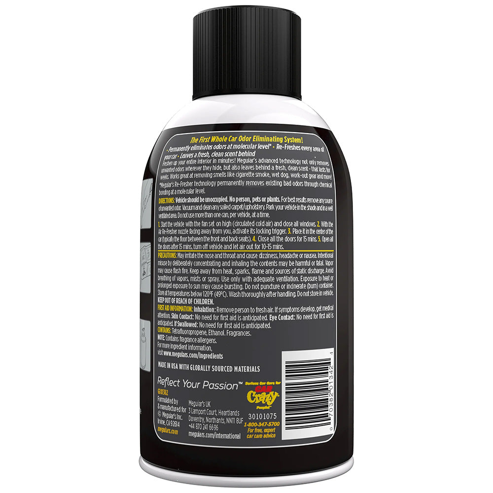 Meguiar's G181302 Whole Car Air Refresher, Black Chrome Scent